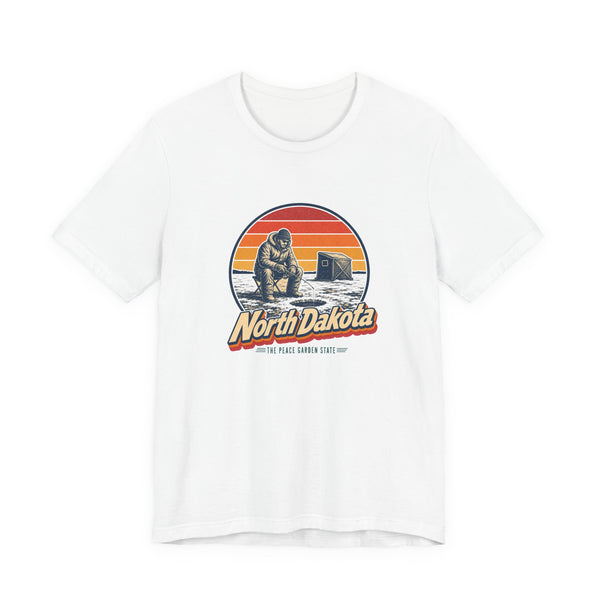 North Dakota Ice Fishing Tee