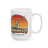 Oklahoma City Retro Sunset Mug