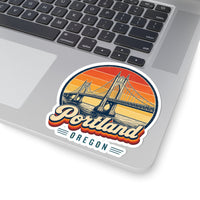 Portland Retro Sunset Sticker