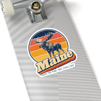 Maine Bull Moose Sticker