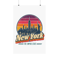 New York Retro Sunset Poster