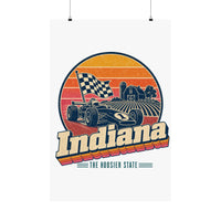 Indiana Retro Sunset Poster