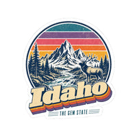 Idaho Retro Sunset Sticker