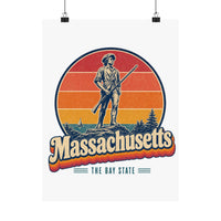 Massachusetts Minuteman Statue Poster