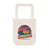 Connecticut Retro Sunset Tote Bag