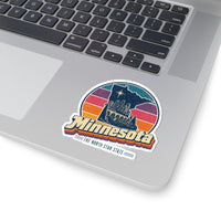 Minnesota Retro Sunset Sticker