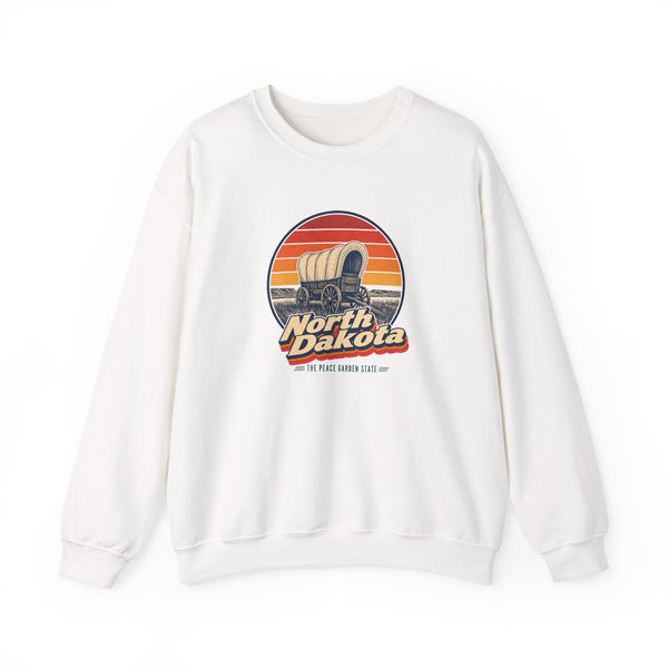 North Dakota Pioneer Covered Wagon Sweatshirt