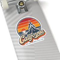 California Beach Sunset Bonfire Sticker