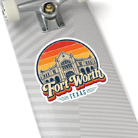 Fort Worth Retro Sunset Sticker