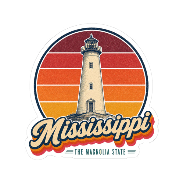 Mississippi Biloxi Lighthouse Sticker
