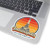 Indianapolis Retro Sunset Sticker
