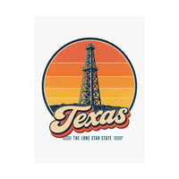 Texas Oil Derrick Poster