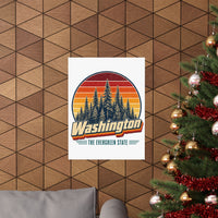 Washington Evergreen Forest Poster