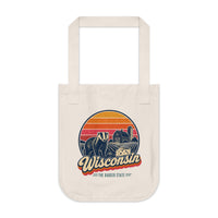 Wisconsin Retro Sunset Tote Bag