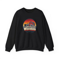 Wisconsin Dairy Cows Red Barn Sweatshirt