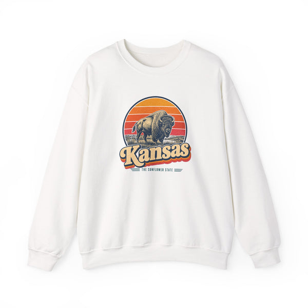 Kansas Buffalo On Prairie Sweatshirt