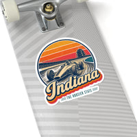 Indiana Vintage Open Wheel Race Car Sticker