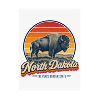 North Dakota Bison Poster