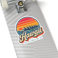 Hawaii Outrigger Canoe Sticker