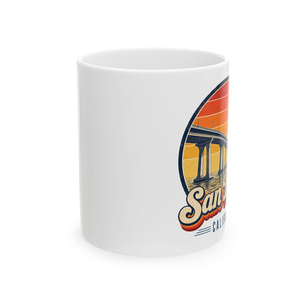 San Diego Retro Sunset Mug