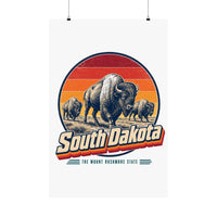 South Dakota Bison Herd Poster