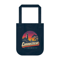 Connecticut Retro Sunset Tote Bag