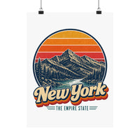 New York Adirondack Peaks Poster