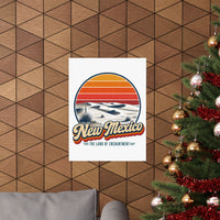 New Mexico White Sands Dunes Poster