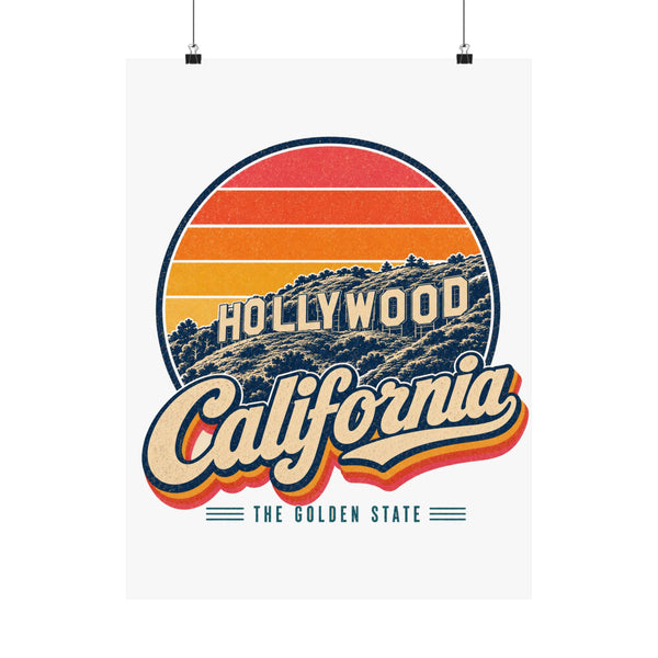 California Hollywood Sign Poster