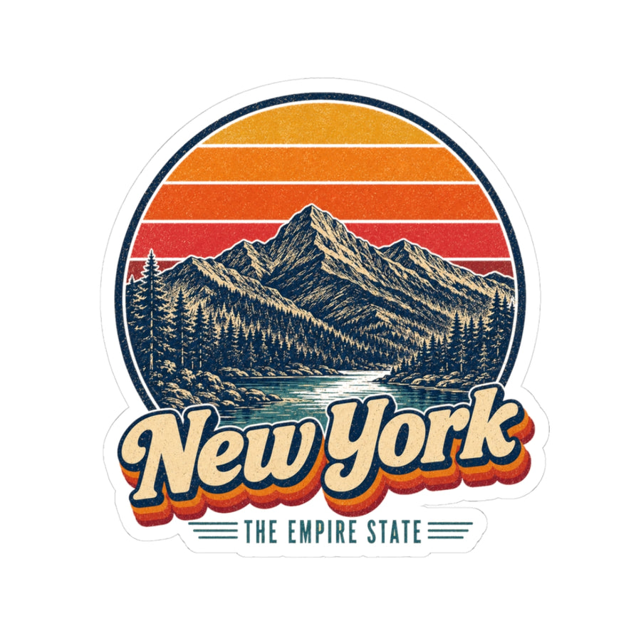 New York Adirondack Peaks Sticker
