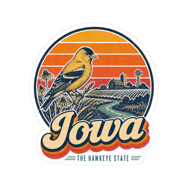 Iowa Eastern Goldfinch Sticker