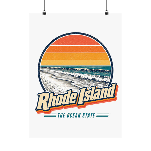 Rhode Island Ocean Beach Poster