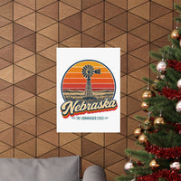 Nebraska Prairie Windmill Poster