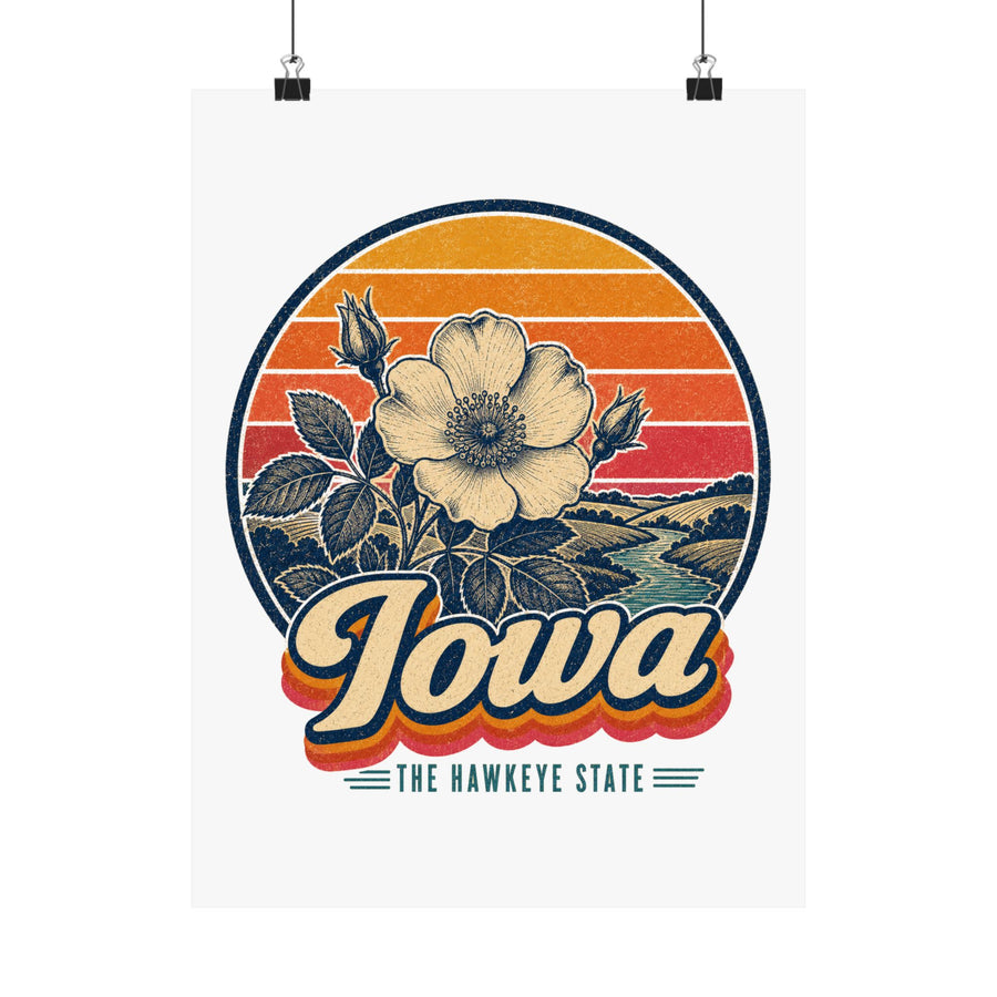 Iowa Wild Rose Poster