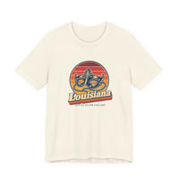 Louisiana Mardi Gras Mask And Beads Tee