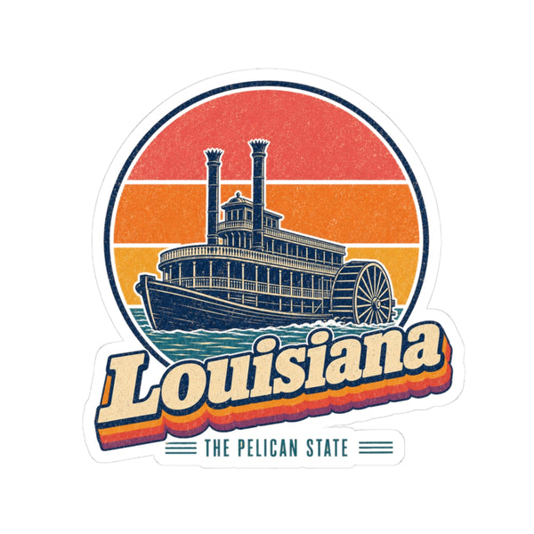 Louisiana Paddlewheel Steamboat Sticker