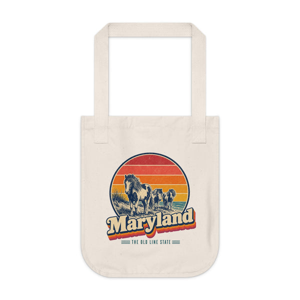 Maryland Assateague Wild Ponies Tote Bag