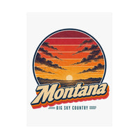 Montana Big Sky Sunset Poster