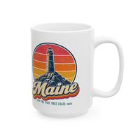 Maine Rocky Coast Lighthouse Mug