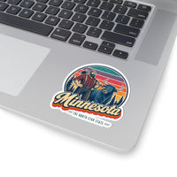 Minnesota Paul Bunyan And Babe Sticker