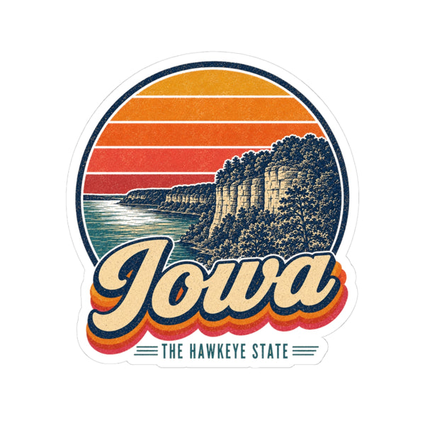 Iowa Mississippi River Bluffs Sticker