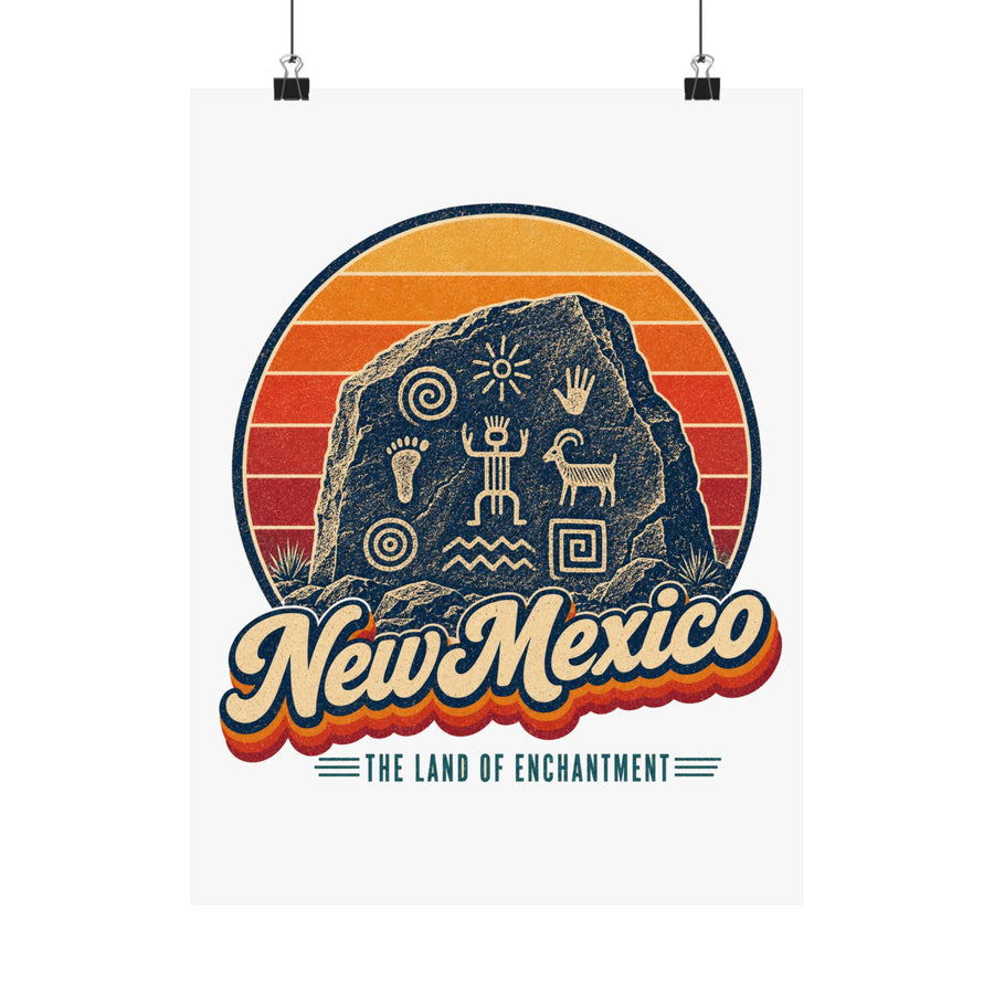 New Mexico Ancient Petroglyphs Poster