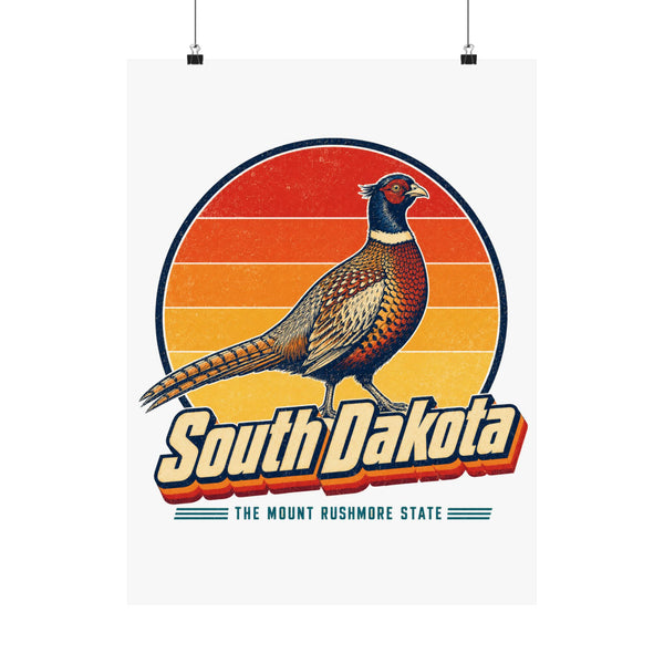 South Dakota Ring Necked Pheasant Poster