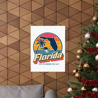 Florida Retro Sunset Poster