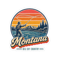 Montana Fly Fishing River Sticker