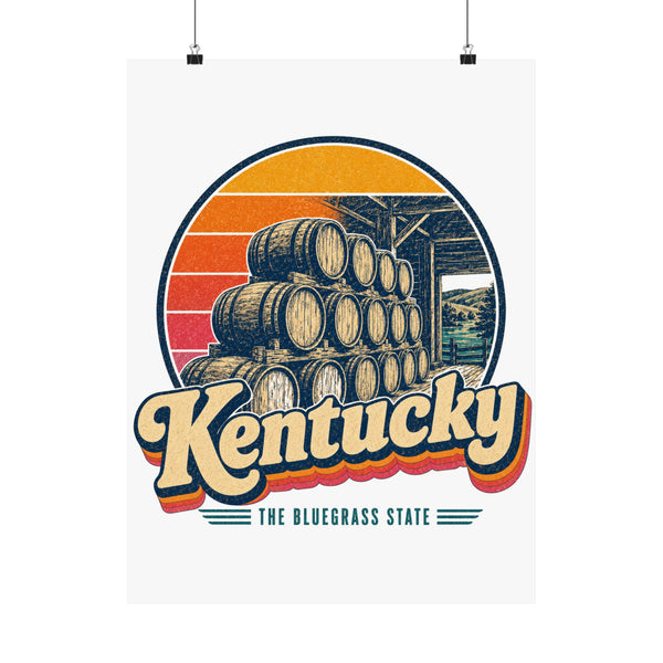 Kentucky Bourbon Barrels Poster
