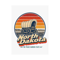 North Dakota Pioneer Covered Wagon Poster