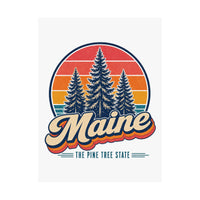 Maine Pine Trees Poster