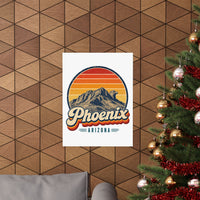 Phoenix Retro Sunset Poster