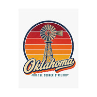Oklahoma Prairie Windmill Poster